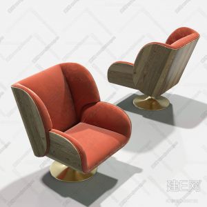 ESSENTIAL HOME VIRGINIA-ARMCHAIR 现代单人沙发椅635728下载【ID:3953】