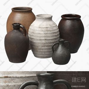 111953939 现代陶罐工艺品摆件649642下载【ID:3505】